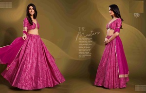 Nouvelle Collection Mariée Brodée Semi Cousue Lehenga Choli pour Exportateur et Fournisseur Mondial au Prix d'Exportation - Product Image 2