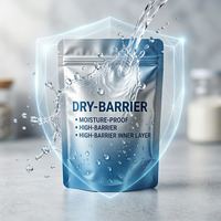 Sachet refermable mat à fond plat Rinpac, imprimé numériquement sur mesure, faible MOQ, haute barrière, en feuille, pour poudre de protéines de collagène et peptides