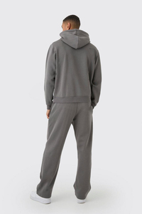 Bulk Unisex Fleece Sportswear Tracksuit Custom Logo High Quality Plain Heavyweight <b>Set</b> Unisex Custom <b>Embroidery</b> Logo - Product Image 2