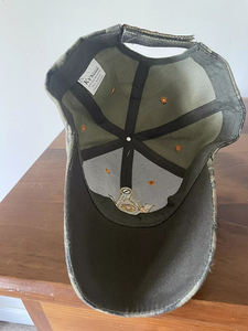 Panneaux Usé Cowboy Lavage 3D Broderie Logo Papa Chapeau Casquette de Baseball Brodé Coton Lavé Casquette de Baseball Extérieure Ronpex - Product Image 5