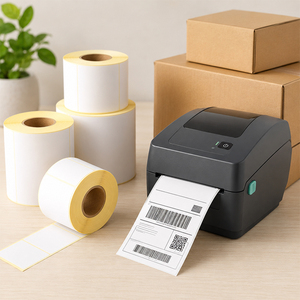 กระดาษสติกเกอร์สำหรับเครื่องพิมพ์ความร้อน Sailing Continuous Paper ขนาด 50 x 30 มม. 40x30-100x150 70x30 150x100 - Product Image 2