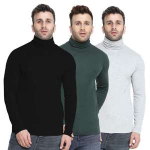 Camisetas de hombre de talla grande personalizables de alta calidad, diseño cómodo de cuello largo, Jersey transpirable de tela, suéter de invierno - Product Image 5