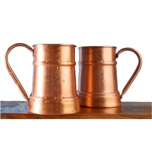 Taza de cobre de alta calidad de diseño con acabado pulido, perfecta para cócteles de té y café y Decoración elegante para el hogar - Product Image 4