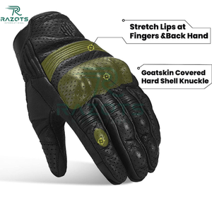 Gants de moto en cuir unisexes imperméables à doigts entiers, légers, pour l'hiver, best-sellers, dernier design - Product Image 6