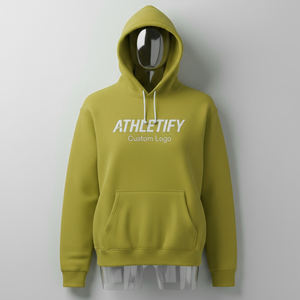 Sweat à capuche basique en coton mélangé de qualité supérieure pour homme, confortable, doux et tendance pour toutes les saisons, idéal pour être superposé sur des tenues décontractées. - Product Image 1