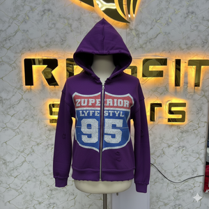 Sudadera con Capucha y Cremallera de Diseño Único, Impresión de Alta Calidad, Fabricada en Fábrica, Precio Económico, Sudaderas para Hombre - Product Image 6