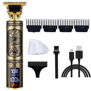 Recortadora de Pelo Profesional Inalámbrica para Hombre, Cuchilla en T, Afeitadora Eléctrica de Barba con Ajuste a Cero, Recargable, Resistente al Agua IPX7, con Batería - Product Image 6