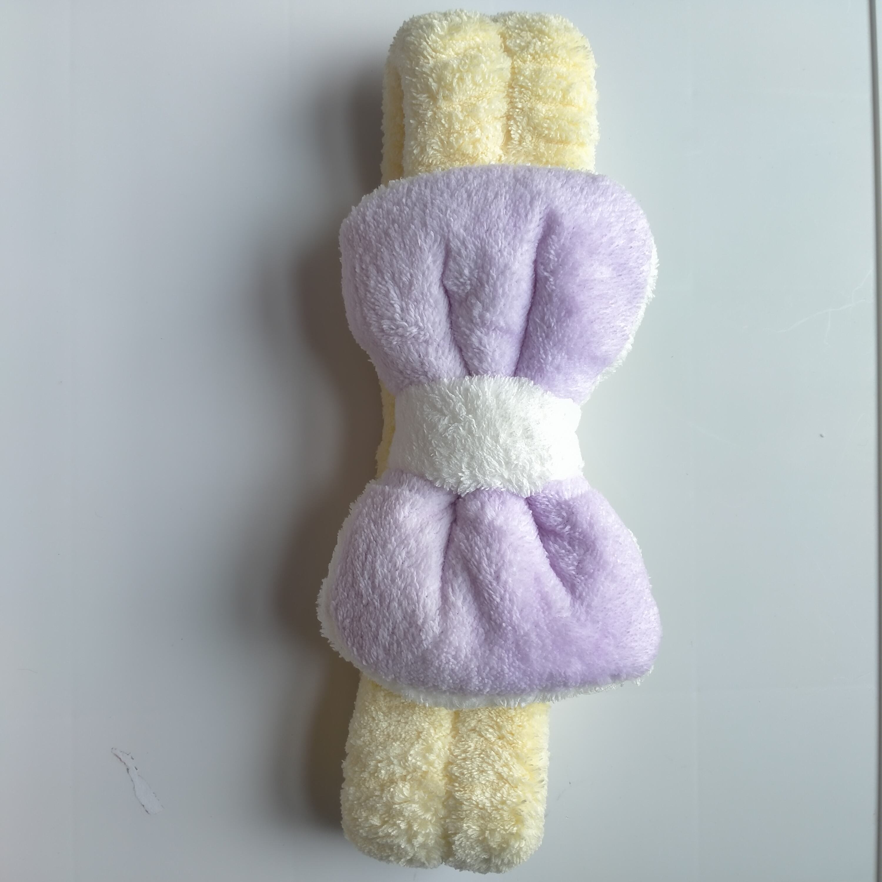 Yellow and Purple Bow