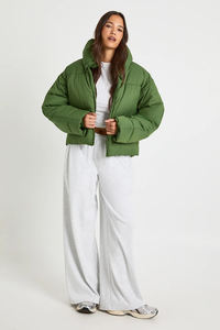 Chaqueta Acolchada de Pana Teñida para Mujer, Otoño/Invierno, Impermeable, Cortavientos, Transpirable, Ligera, Cálida, con Cremallera - Product Image 5