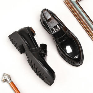 Zapatos Derby de cuero genuino para hombre, zapatos formales de negocios con cordones, zapatos de trabajo de oficina, suela antideslizante transpirable y duradera - Product Image 2