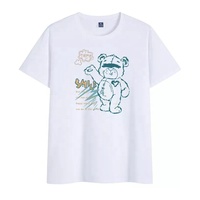 T-shirt Homme Personnalisé 100% Coton Tricoté Respirant Uni avec Logo Brodé DTG, Impression Sérigraphique Oversize, Conception OEM Vierge