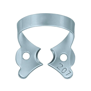 Pinzas de Goma Reutilizables de Acero Inoxidable No.207 para Dientes Bicuspides Superiores e Inferiores, Picos Planos, Instrumento Quirúrgico Dental - Product Image 1