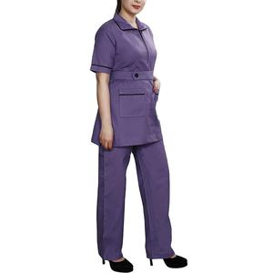 Ensemble d'uniformes médicaux personnalisés pour femmes : Blouse à manches longues et pantalon, tenue d'infirmière pour hôpital 2026 - Product Image 4