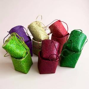 Panier à légumes en herbe de mer artisanal, panier suspendu en herbe de mer naturelle pour fruits, prix de gros - Product Image 4