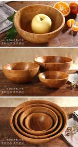 Cuenco de Madera Artesanal PERFECTO Y VERSÁTIL, Hecho a Mano para Frutas o Ensaladas, Estilo Vintage, Rústico y de Alta Calidad - Product Image 6