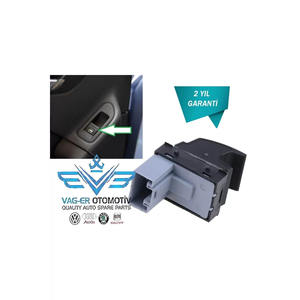 2009-2012 <b>Golf</b> 6 Rear Left Window Opening Button 7L6959855B Door & Window <b>Accessories</b> - Product Image 6