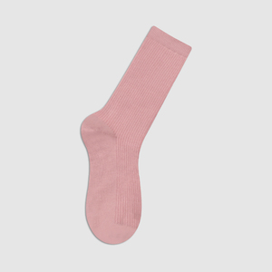 Chaussettes longues pour femmes, chaussettes à revers côtelées, douces, respirantes, en mélange de coton, ODM, usage quotidien, confortables - WC060 # 5~8 - Product Image 3
