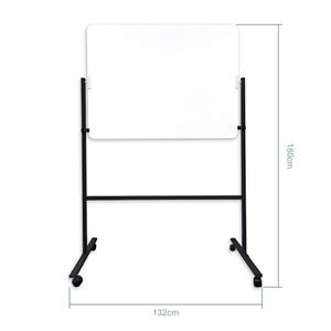 Double Sided Reversible Frameless Magnetic <b>Whiteboard</b> <b>Stand</b> With Wheels - Product Image 5
