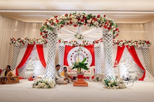 ชุดเสาหินสำหรับงานแต่งงานแบบฮินดู ชุดมันดาปงานแต่งงานอินเดีย มันดาปงานแต่งงานล่าสุด ออสเตรเลีย - Product Image 3