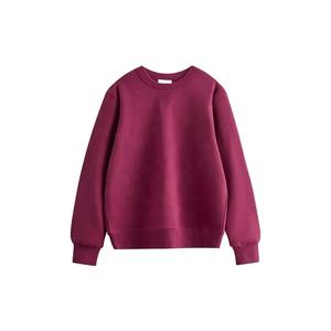 Vente en gros de sweatshirts pour femmes printemps personnalisés pullover ApparelClothingCasual Wear Casual Solid Knitted Heavyweight VintageSweatshirt - Product Image 1
