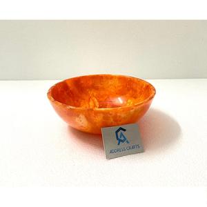 Noël décor à la maison résine bol de service ensemble de vaisselle coulé à la main bols en résine tourbillon blanc résine vaisselle stockage bol plateaux - Product Image 6