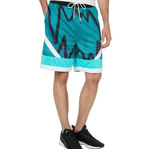 Short de course d'été décontracté pour hommes en maille à séchage rapide avec logo personnalisé motif en toile unie - Product Image 1