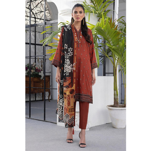 Estilo étnico Ropa India pakistaní Nuevo diseño Nueva moda Ropa de mujer Vestidos casuales transpirables de invierno Vestido Shalwar Kameez - Product Image 3
