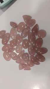 Lote de Cabujones de Cuarzo Rosa Natural, Increíble Gema Rosa Suelta con Cambio de Color, Tamaño Libre para Joyería y Sanación - Product Image 3