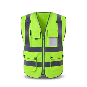 <b>Reflective</b> Safety <b>Vest</b> High Visibility <b>Vest</b> for Women Men Meets Standards Construction Traffic Work with Pockets - Product Image 2