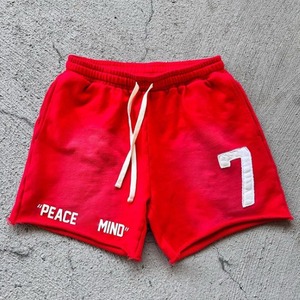 Logotipo personalizado de alta calidad de talla grande 100% tela de algodón pantalla de seda verano corto hombres Casual corto - Product Image 3