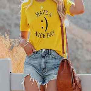 Camiseta Personalizada de Manga Corta y Cuello Redondo para Mujer, de Alta Calidad, Moda Unisex, Ropa Casual de Calle - Product Image 5