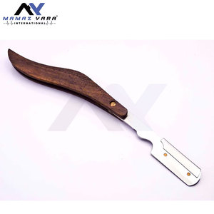 Navaja de Barbero Profesional en Oferta, Hoja de Acero Inoxidable Intercambiable, Mango de Madera Premium, Herramienta de Afeitado Duradera, Afilada y de Bajo Precio - Product Image 3