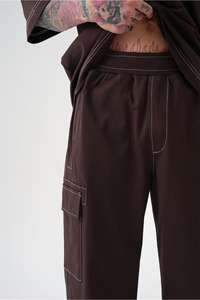 Servicio OEM personalizado de gran tamaño de algodón pesado de los hombres personalizados básicos nuevos pantalones de Jogger negro Premium oferta al por mayor tendencia 2024 calidad - Product Image 5