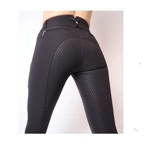 Pantalon d'équitation personnalisé pour femmes, poignée antidérapante, fabrication de vêtements d'équitation, vente en gros de culottes en vrac avec poche latérale - Product Image 2