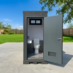 Baño Portátil con Ducha Combinada, Unidad Sanitaria Móvil Todo <span class=keywords><strong>en</strong></span> Uno para Campamentos, Obras de Construcción y Uso <span class=keywords><strong>en</strong></span> <span class=keywords><strong>Emergencias</strong></span> - Product Image 1