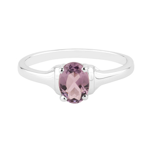แหวนพลอยแอมะทิสต์ธรรมชาติสำหรับผู้หญิงจาก Shah Gems ทำจากเงินแท้ 925 ประดับโอปอลและโกเมน ตัดเจียระไนอย่างประณีต เหมาะสำหรับสวมใส่ทุกวัน - Product Image 2