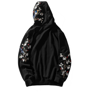 เสื้อฮู้ดผ้าคอตตอนผ้า100% ด้วยความร้อนผ้าคอตตอนระบายอากาศปักโลโก้ได้ตามต้องการราคาต่ำสำหรับผู้ชายเสื้อฮู้ดปักสไตล์ใหม่ฤดูใบไม้ร่วงคลาสสิก - Product Image 5