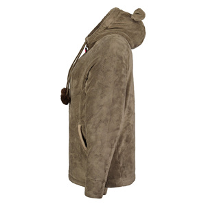 Veste en polaire douce et chaude à capuche ajustable à fermeture éclair tendance pour femmes Vêtement d'hiver élégant et isolé Veste confortable - Product Image 4