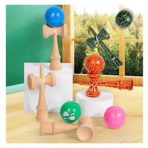 Kỹ năng trò chơi cân bằng Đồ chơi cuối cùng Kendama đồ chơi kinh nghiệm để thực hành cân bằng và bắt kỹ năng sử dụng gỗ Kendama đồ chơi thủ công - Product Image 5