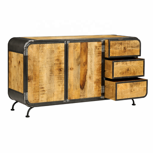 Buffet de style industriel en métal élégant avec tiroirs de rangement pour appartement et salon d'hôtel - Product Image 2