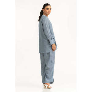 ชุดเซ็ตเสื้อผ้าไหมพรมย้อมสี รุ่น IPST-55158 ชุดลำลอง 2 ชิ้น กางเกงขาสั้นเหนือเข่า ไซส์ XS & XXS สำหรับฤดูใบไม้ผลิ/ฤดูร้อน - Product Image 4