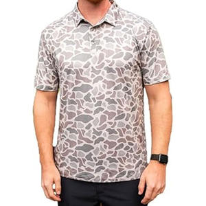 Polo de Golf, ropa de trabajo informal ligera de secado rápido con cuello y bolsillo, estampado de lienzo hecho por Dress Sports - Product Image 1