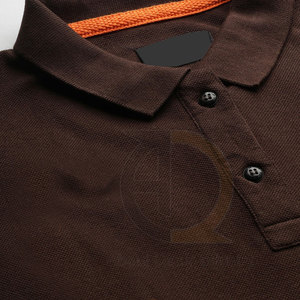 โลโก้ที่กำหนดเองสำหรับเสื้อยืดโปโลผ้าถักแบบลำลองสีทึบดีไซน์ล่าสุด - Product Image 5