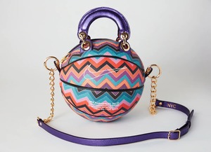 OMMiZ 2025-26 Women Luxury Round <b>Basketball</b> Bag Cross Shoulder High Ranked Fashion True Grip Official Clutch <b>Basketball</b> Handbag - Product Image 6