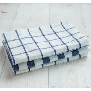 Good Water Absorbent Grid 100% Cotton <b>Tea</b> <b>Towel</b> Flour Sack Kitchen <b>Tea</b> <b>Towels</b> Wholesale in India. - Product Image 1