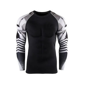 2025 personnalisé conçu MMA Rashguard Compression chemise à manches longues ou courtes Fitness Jiu Jitsu BJJ sublimé Protection UV - Product Image 5