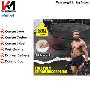 Guantes de levantamiento de pesas Mujeres Hombres Guantes de gimnasio acolchados gruesos con protección completa de La Palma Agarre mejorado y absorción de golpes Fitness - Product Image 4