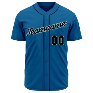 Maillot de baseball personnalisé avec votre propre logo, respirant, extensible, antibactérien, séchage rapide, col en V, tissu de haute qualité - Product Image 1