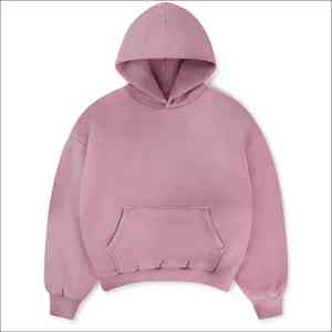 Sudaderas con Capucha Color Lavanda de la Mejor Calidad, 100% Algodón, Corte Holgado, Estilo Urbano, Hombros Caídos, las Mejores Sudaderas de Invierno para Hombre - Product Image 5