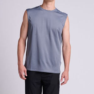 2025 dernier gilet de sport pour hommes personnalisé respirant séchage rapide sans manches gymnastique débardeur tricoté maille tissu extensible entraînement gilet-haut - Product Image 1